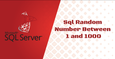 Sql Random Number Between 1 and 1000